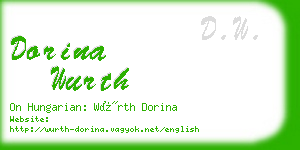 dorina wurth business card